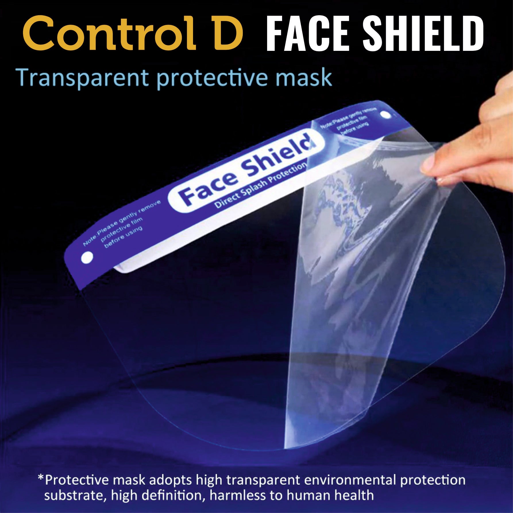 Control D Face Shield - Pack of 3