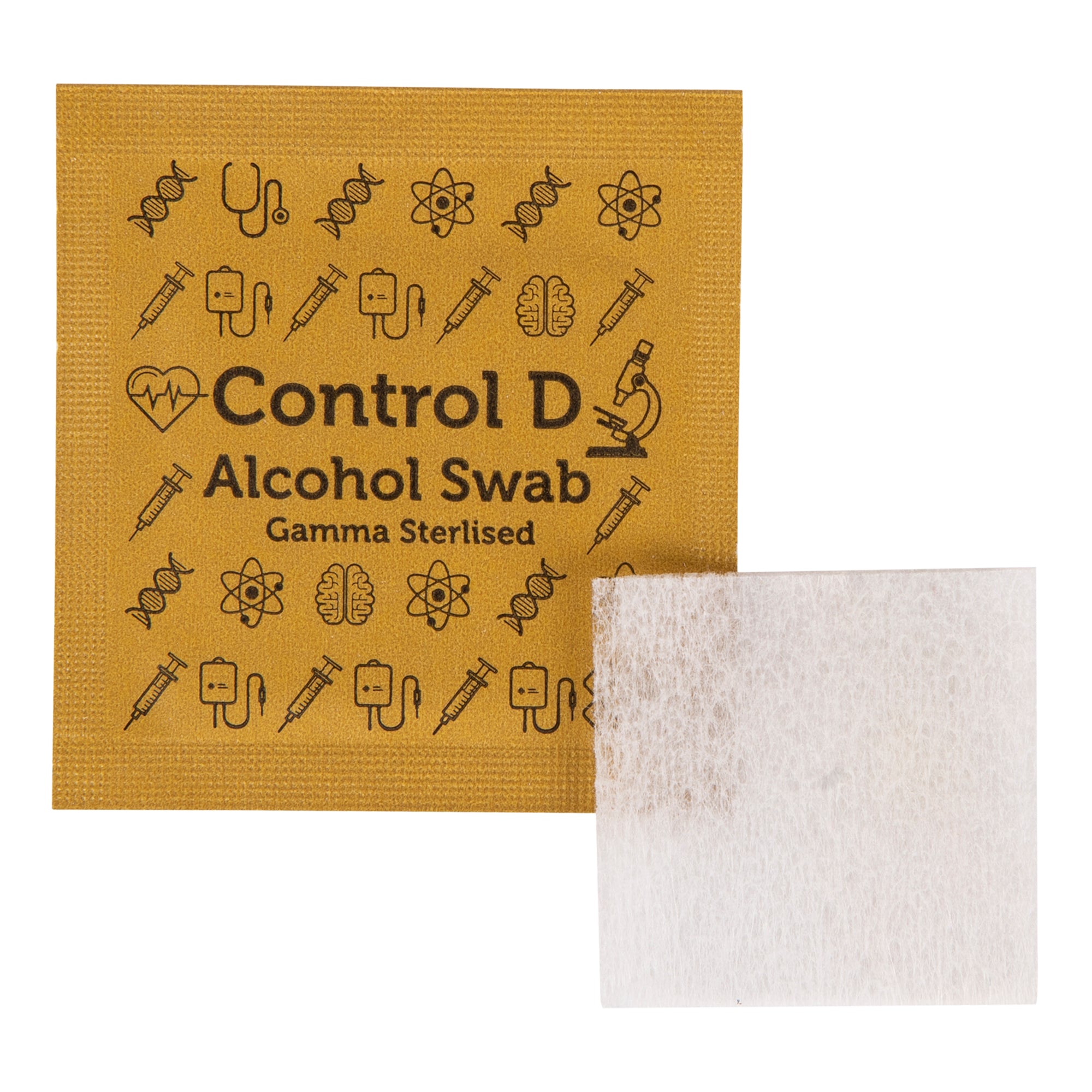 Control D 100 Alcohol Swabs