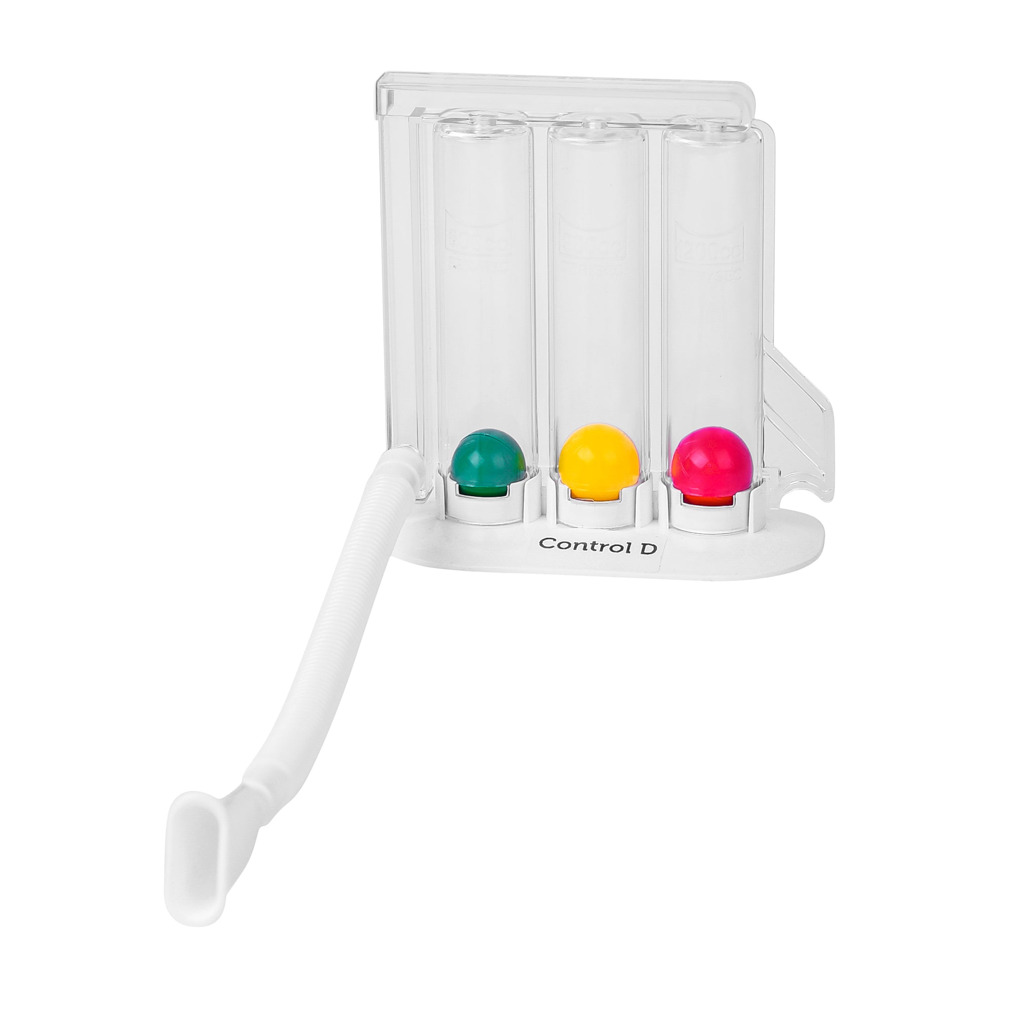 Control D 3 Ball Lung Respiratory Exerciser ReSpirometer 3 Ball Spirometer